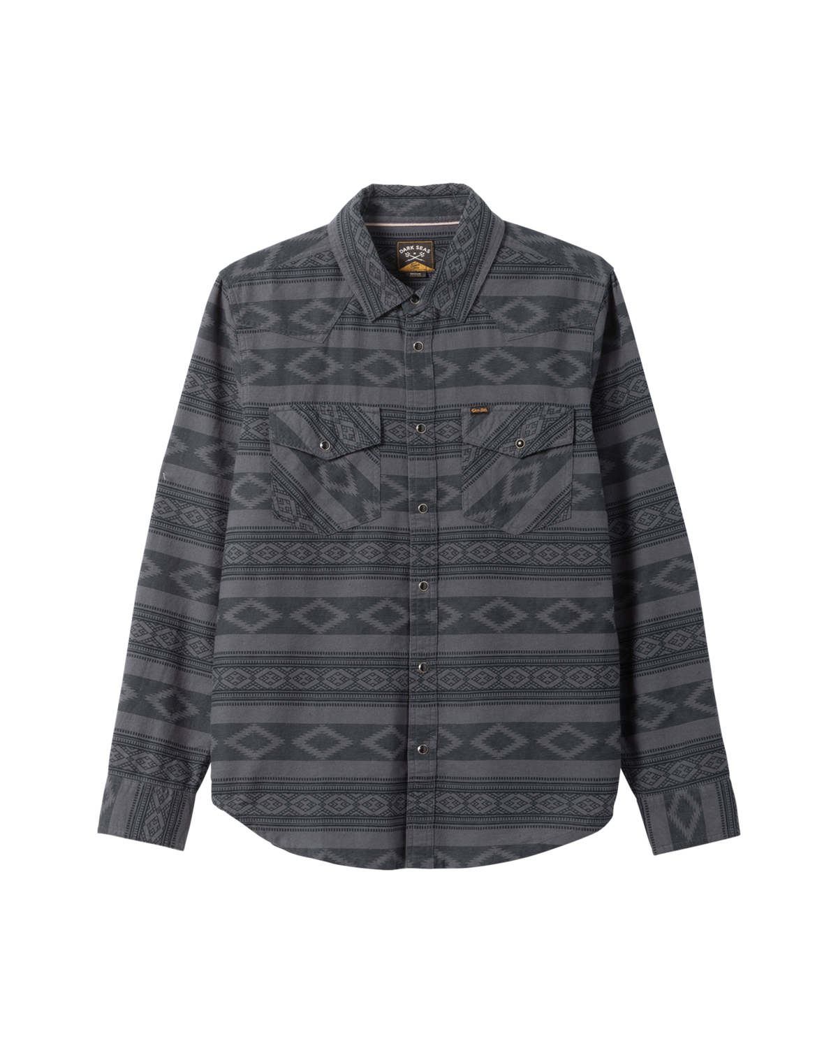 Dark Seas Austin Woven Long Sleeve Shirt - Indigo