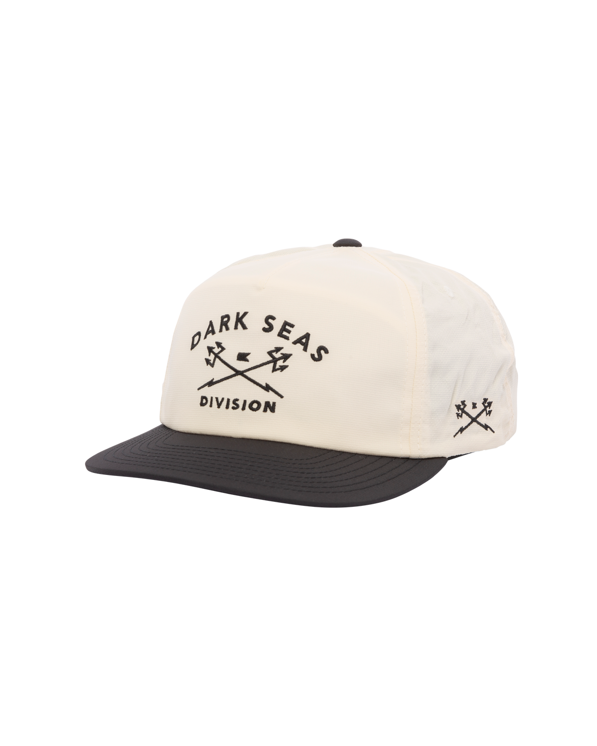 Dark Seas Tridents Nylon Hat - One Size - White/Black