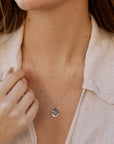 Pura Vida Crystal Wave Coin Necklace - ManGo Surfing