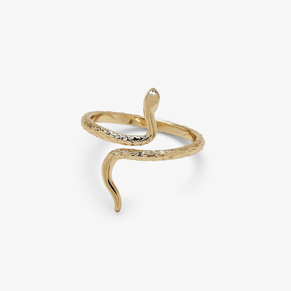 Pura Vida Snake Ring - Gold - ManGo Surfing