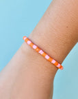 Pura Vida Seascape Vinyl Disc Stretch Bracelet - Golden Poppy