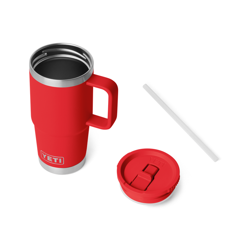 Yeti Rambler 20oz (591 ml) Travel Straw Mug - Rescue Red