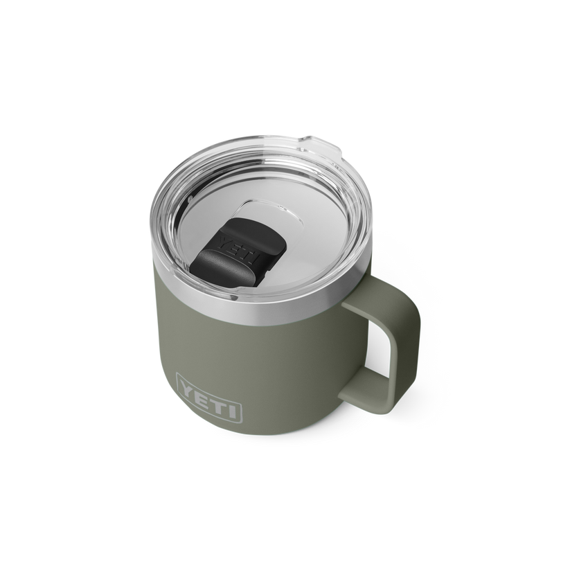 Yeti Rambler 14oz (414 ml) Stackable Mug With DuraSip™ Ceramic Lining - Pampa Green