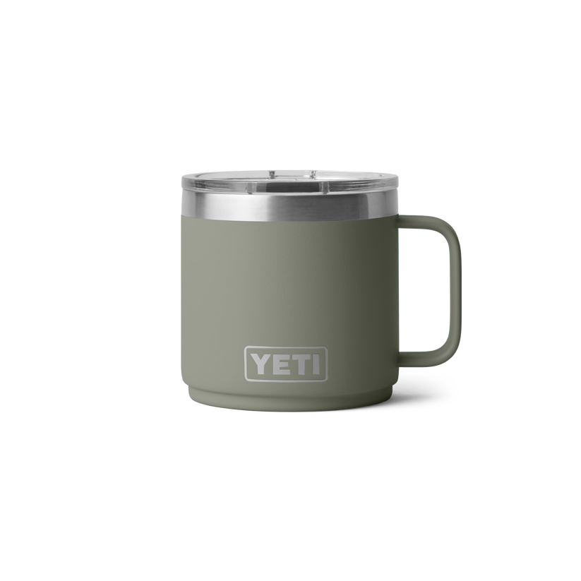 Yeti Rambler 14oz (414 ml) Stackable Mug With DuraSip™ Ceramic Lining - Pampa Green