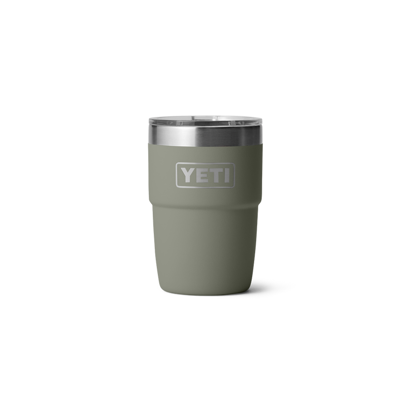 Yeti Rambler 8oz (237 ml) Stackable Cup With DuraSip™ Ceramic Lining - Pampa Green