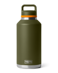 Yeti Rambler 64oz (1.9 L) Bottle - Olive/King Crab Orange