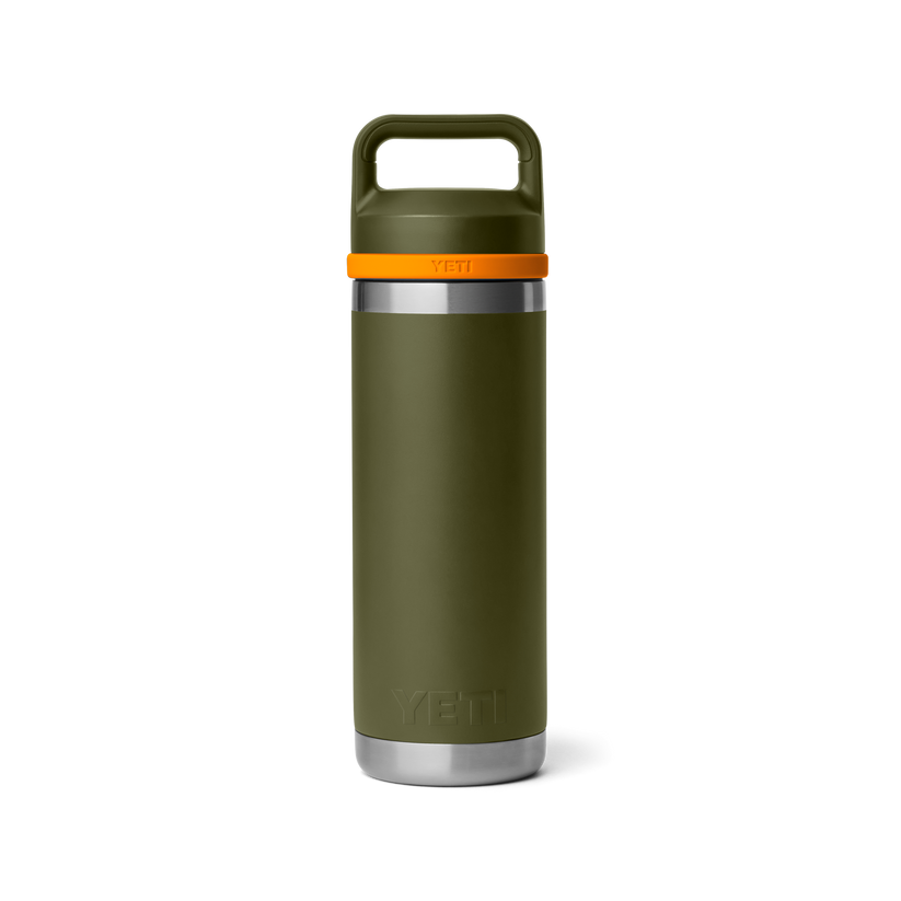 Yeti Rambler 18oz (532 ml) Bottle - Olive/King Crab Orange