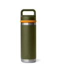 Yeti Rambler 18oz (532 ml) Bottle - Olive/King Crab Orange