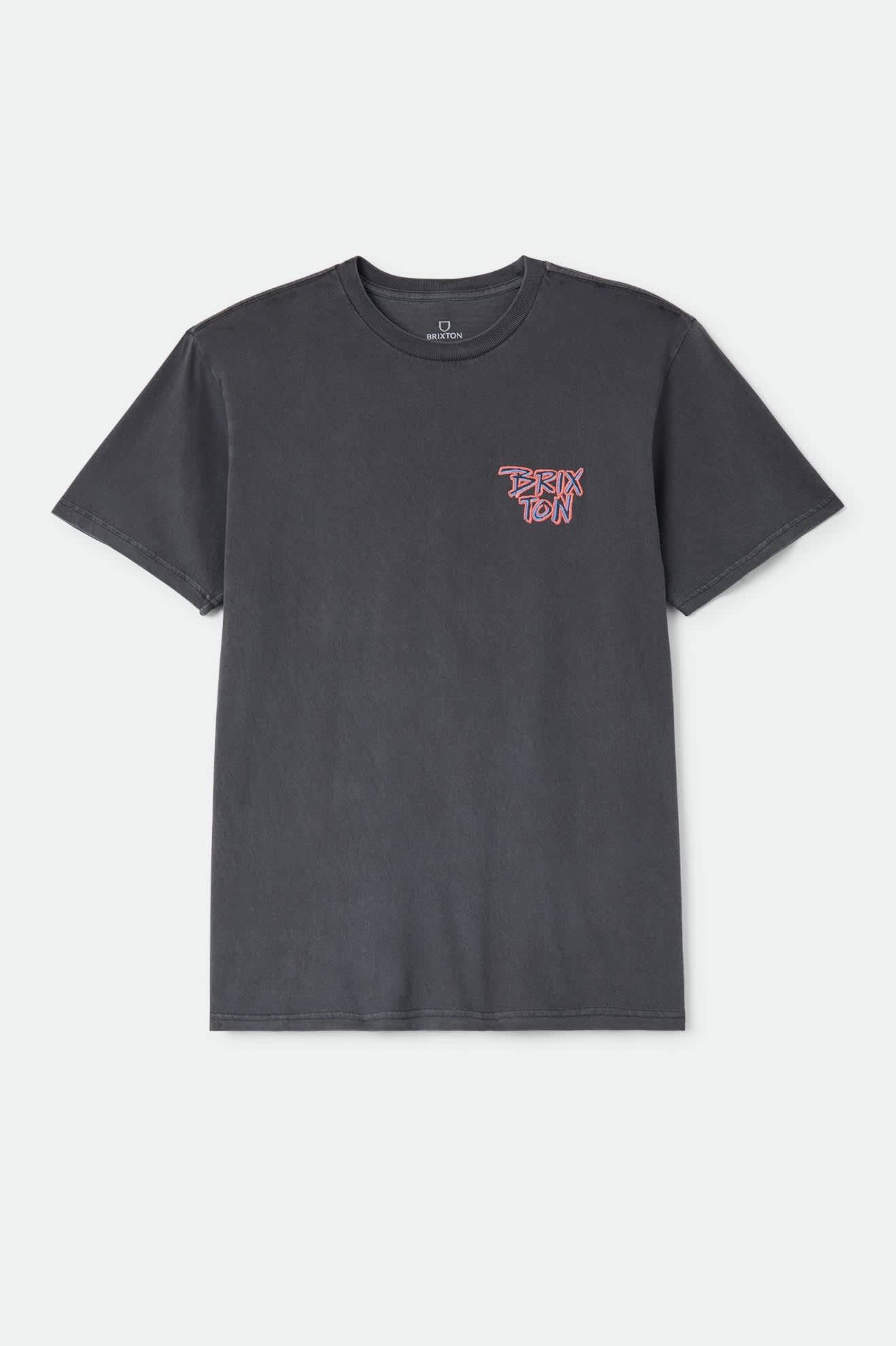 Brixton Rockton Standard T-Shirt - Black Worn Wash
