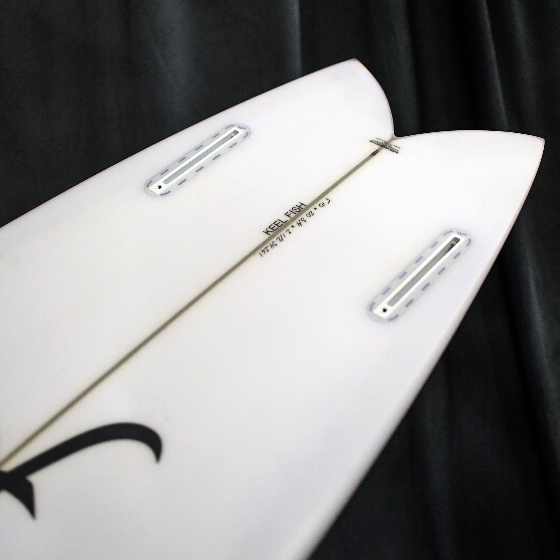 Aloha Keel Twin Fin PU Surfboard - Clear
