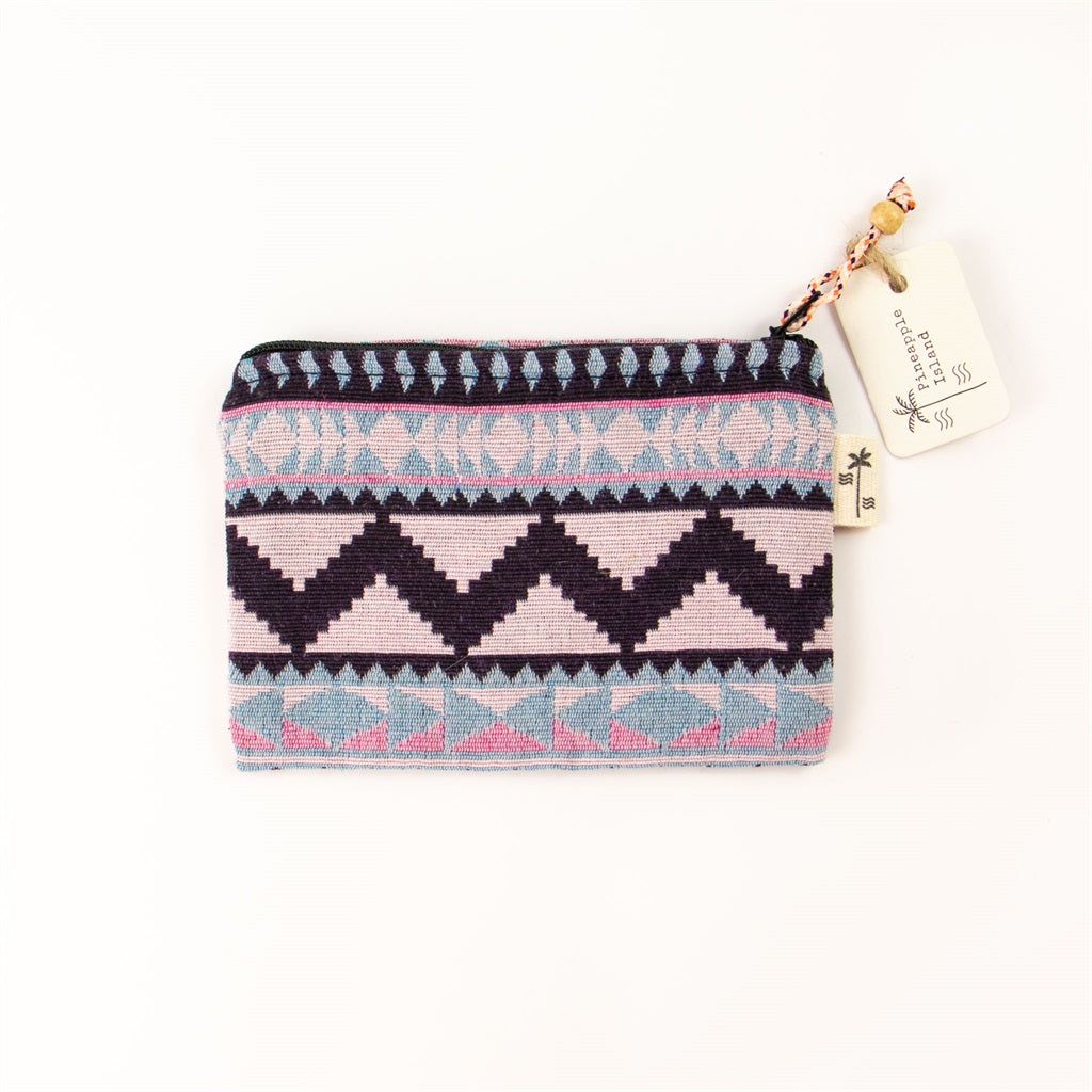 Pineapple Island Aztec Purse - Pastel Pink/Multi