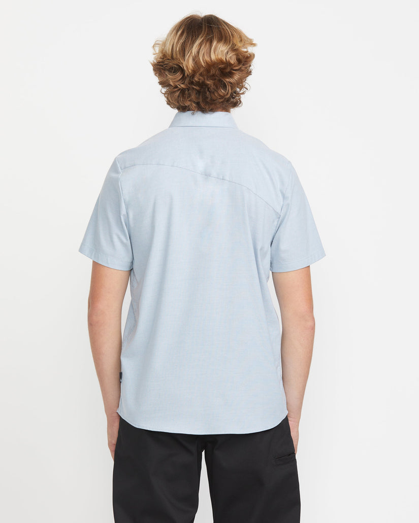 Volcom Mens Everett Oxford Shirt - Wrecked Indigo - ManGo Surfing