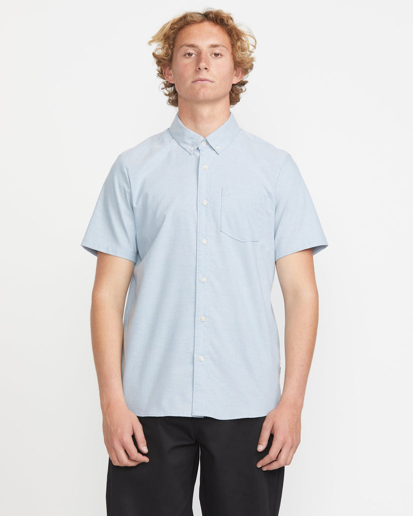 Volcom Mens Everett Oxford Shirt - Wrecked Indigo - ManGo Surfing