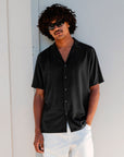 Volcom Mens Single Stone Short Sleeve Shirt - Gloss Black