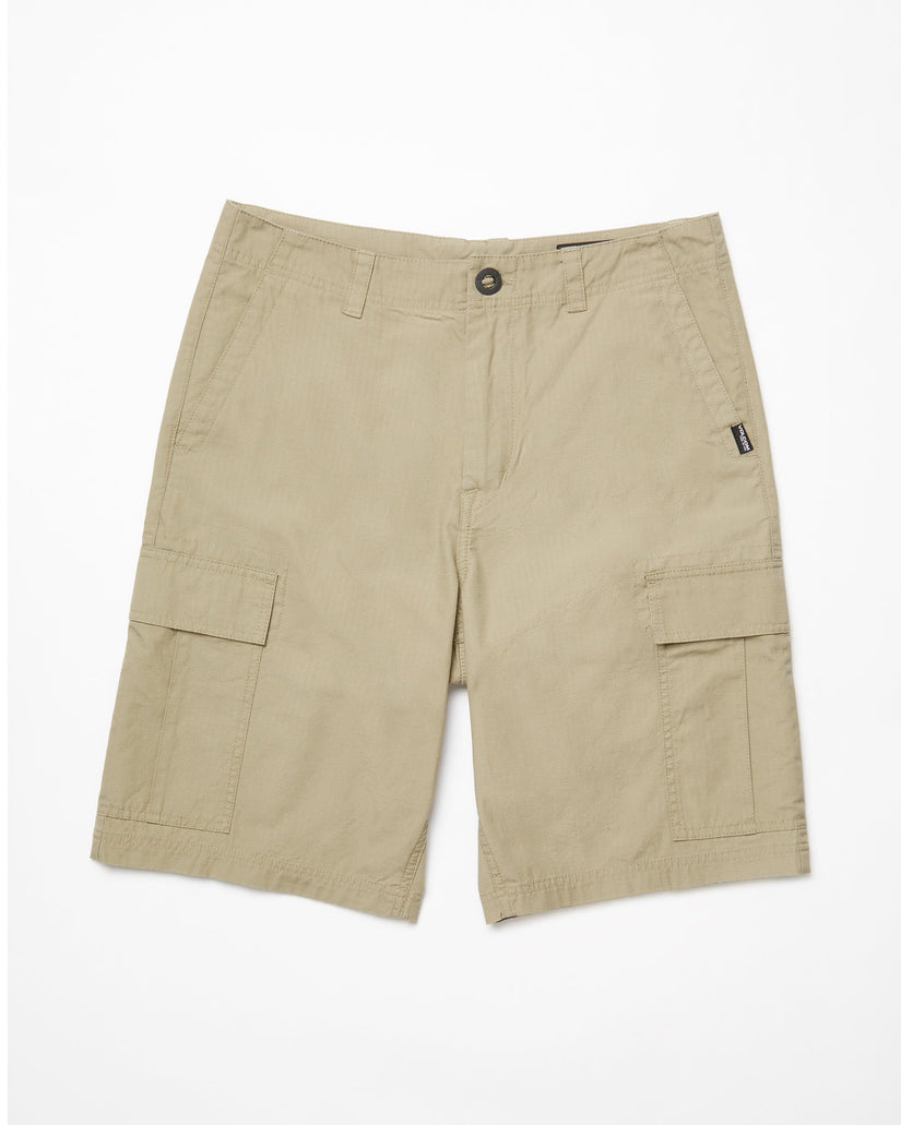Volcom Mens Strange Tripper 22" Cargo Shorts - Khaki