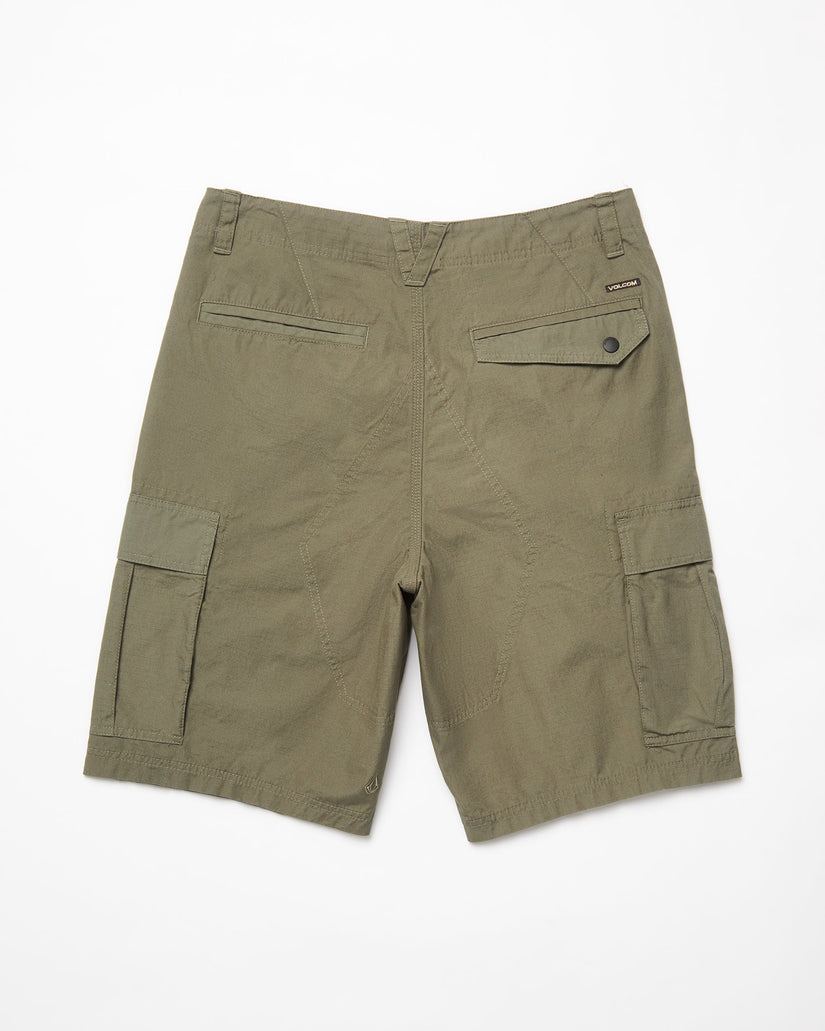 Volcom Mens Strange Tripper 22" Cargo Shorts - Wintermoss