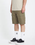 Volcom Mens Strange Tripper 22" Cargo Shorts - Wintermoss