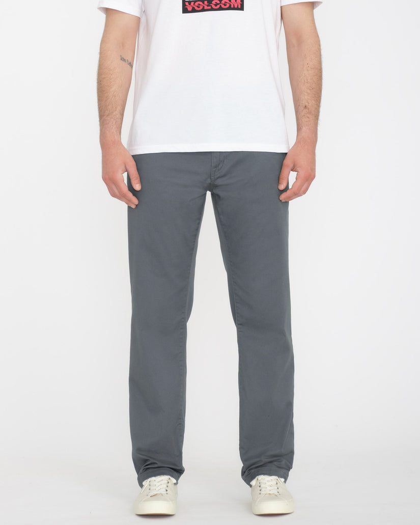 Volcom Mens Frickin Modern Stretch Trousers - Dark Slate - ManGo Surfing
