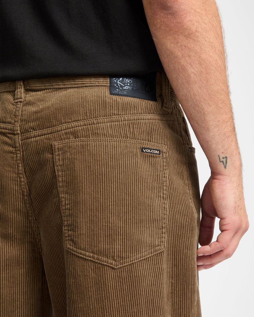 Volcom Mens Billow Tapered Corduroy Trousers - Ermine