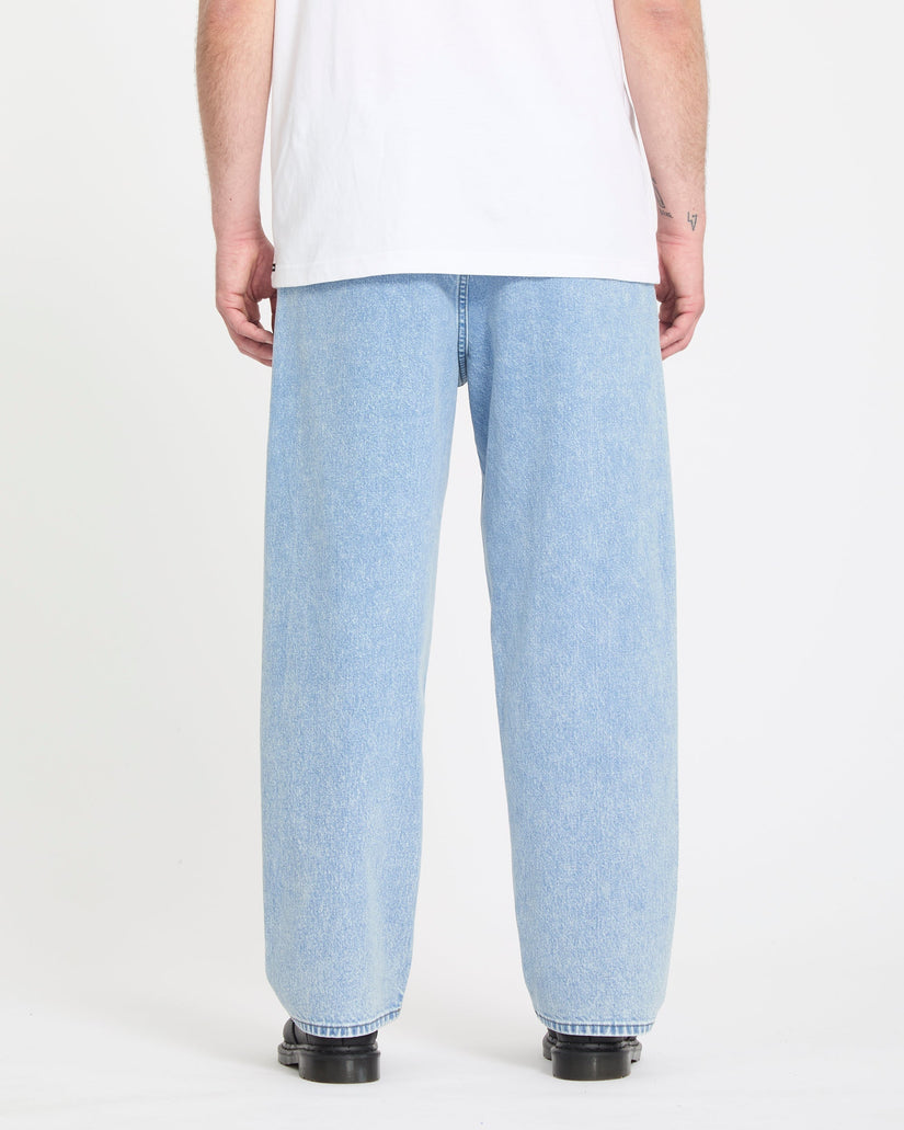 Volcom Mens Freazy Loose Elasticated Waist Jeans - Pale Aqua