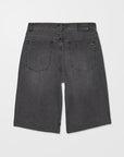 Volcom Mens Chillow 24" Denim Shorts - Black Grey