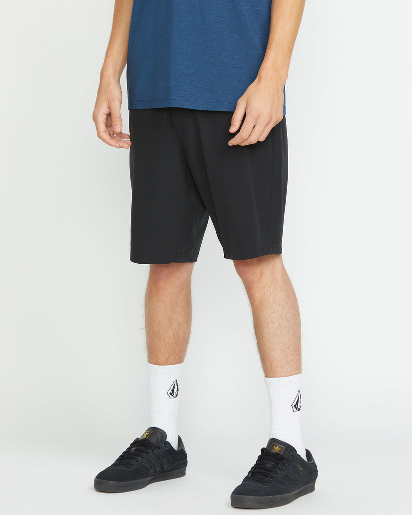 Volcom Mens Frickin Cross Shred 20" Hybrid Shorts - Black