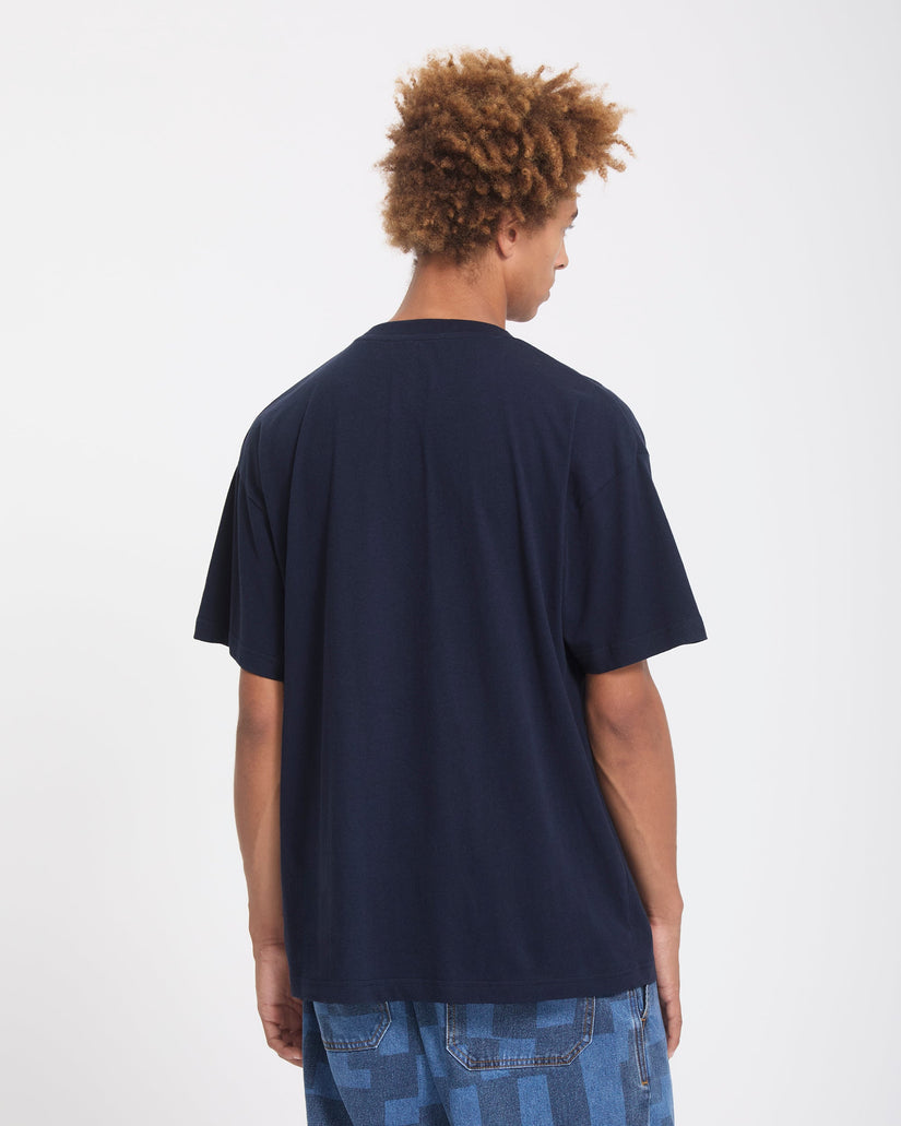 Volcom Mens Stone Short Sleeve T-Shirt - Marine