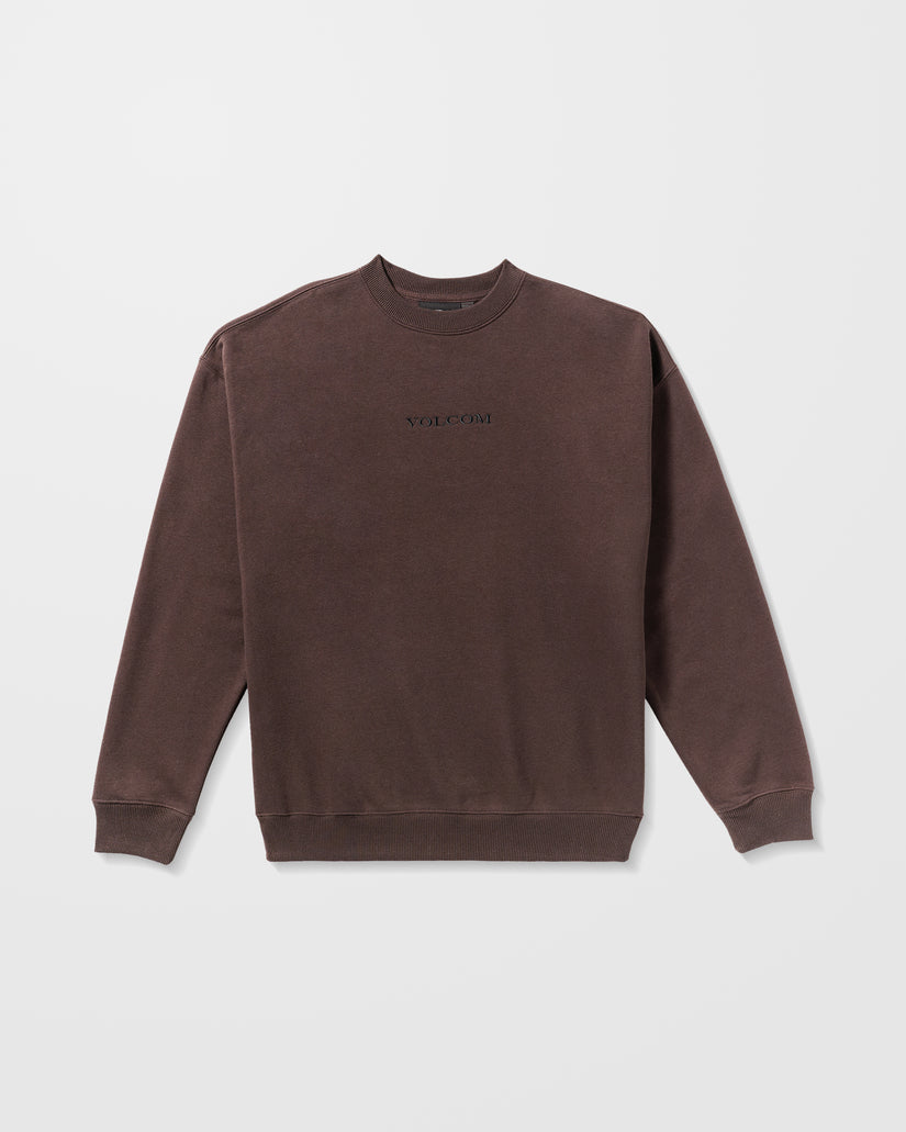 Volcom Mens Volcom Stone Sweatshirt - Cacao - ManGo Surfing