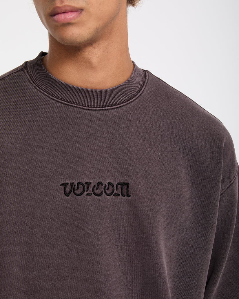 Volcom Mens Big Stone Crew Sweatshirt - Raisin
