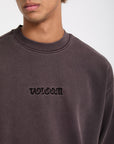 Volcom Mens Big Stone Crew Sweatshirt - Raisin