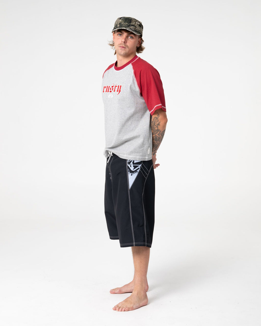 Rusty Mens Oxecutioner 25" Boardshorts - Black