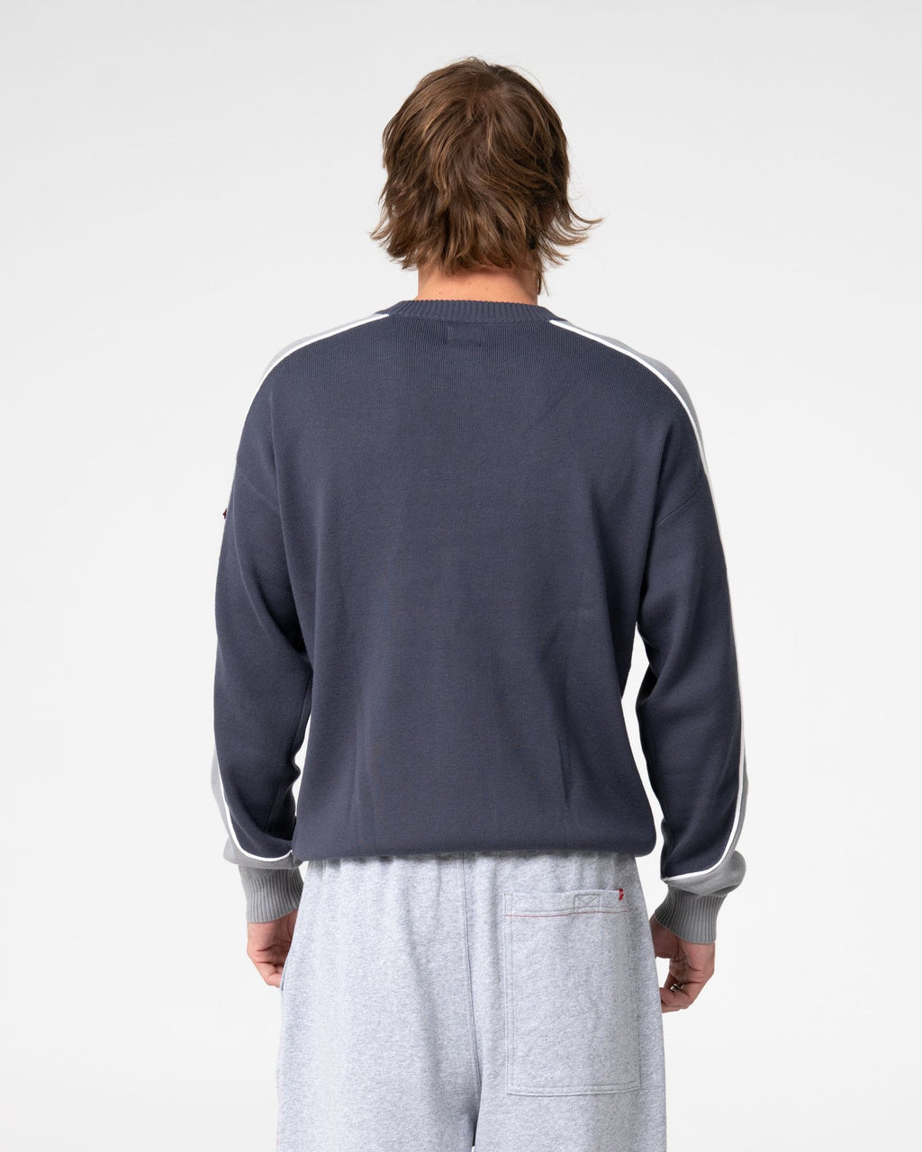Rusty Mens Panela Anderson Sweater - Steel