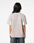 Rusty Womens Cyberwaves Oversize Short Sleeve T-Shirt - Grey/Mint