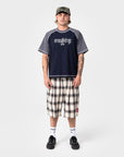 Rusty Mens Mista Checkya Baggy Shorts - Pinecone