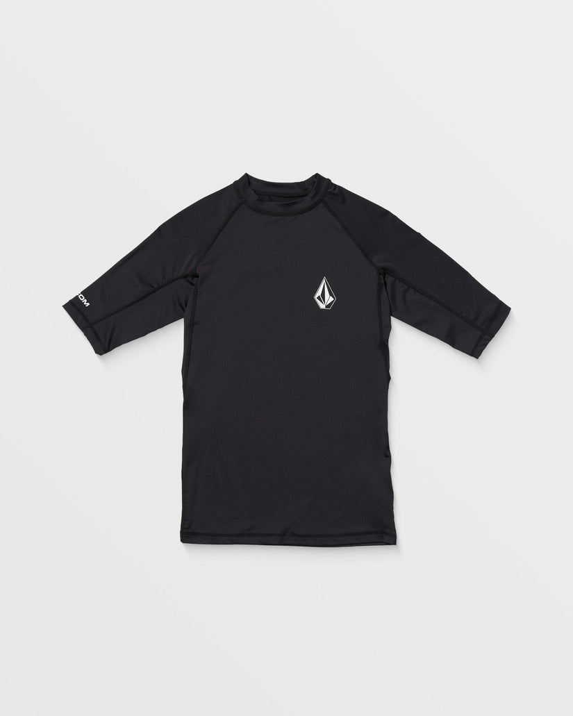 Volcom Mens Lido Rashguard - Black - ManGo Surfing