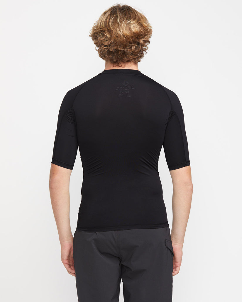 Volcom Mens Lido Rashguard - Black - ManGo Surfing
