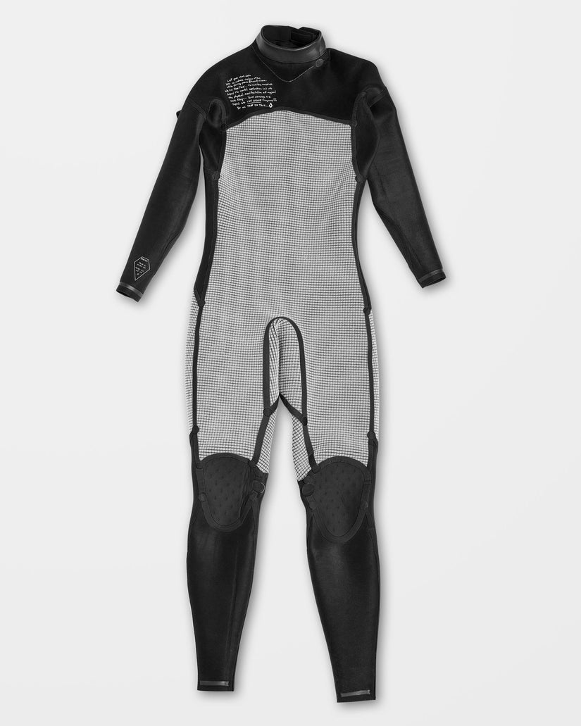 Volcom Mens Modulator 3/2 Long Sleeve Back Zip Wetsuit - Black - ManGo Surfing