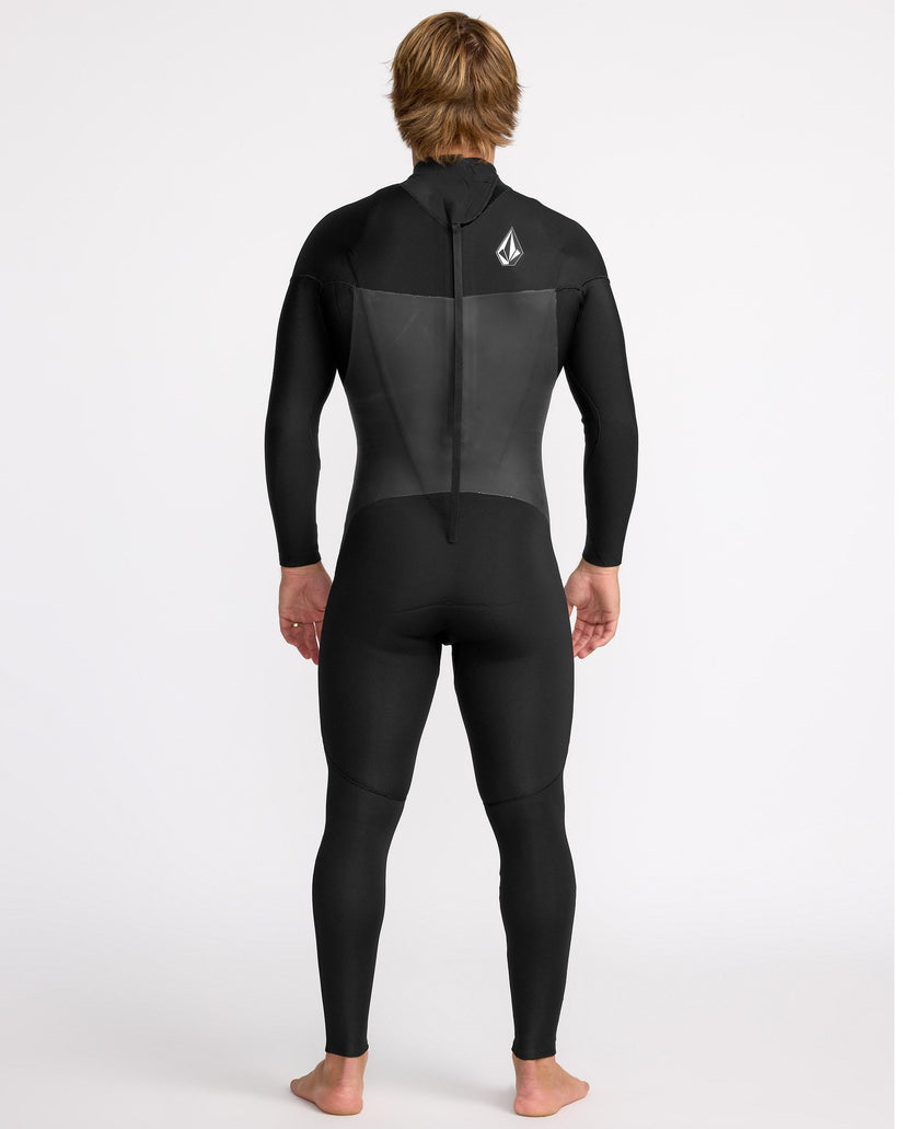Volcom Mens Modulator 3/2 Long Sleeve Back Zip Wetsuit - Black - ManGo Surfing