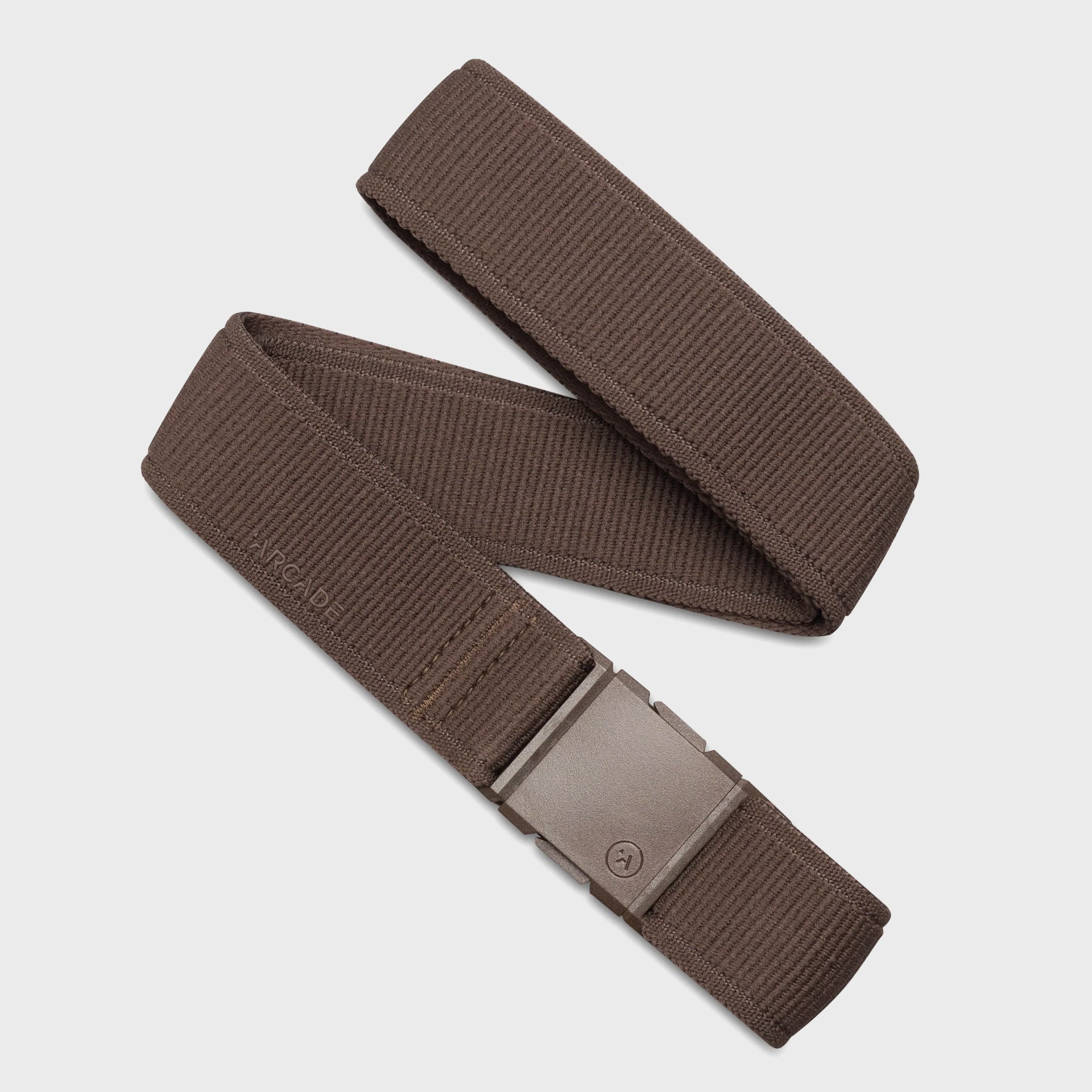 Arcade Atlas A2 Elastic Stretch Belt - Medium Brown - ManGo Surfing