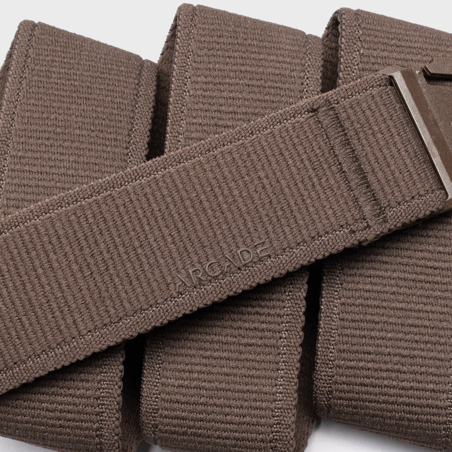 Arcade Atlas A2 Elastic Stretch Belt - Medium Brown - ManGo Surfing