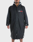 Adults Dryrobe - Advance Long Sleeve Dryrobe - Black/Grey - ManGo Surfing