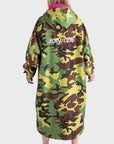 Adults Dryrobe - Advance Long Sleeve Dryrobe - Camouflage Pink - ManGo Surfing