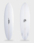Aloha EZ-Mid Fun Tri PU Surfboard 3F (FCSII) - Clear