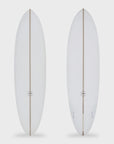 Aloha EZ Mid 3F PU PVCP Fun Surfboard - Clear