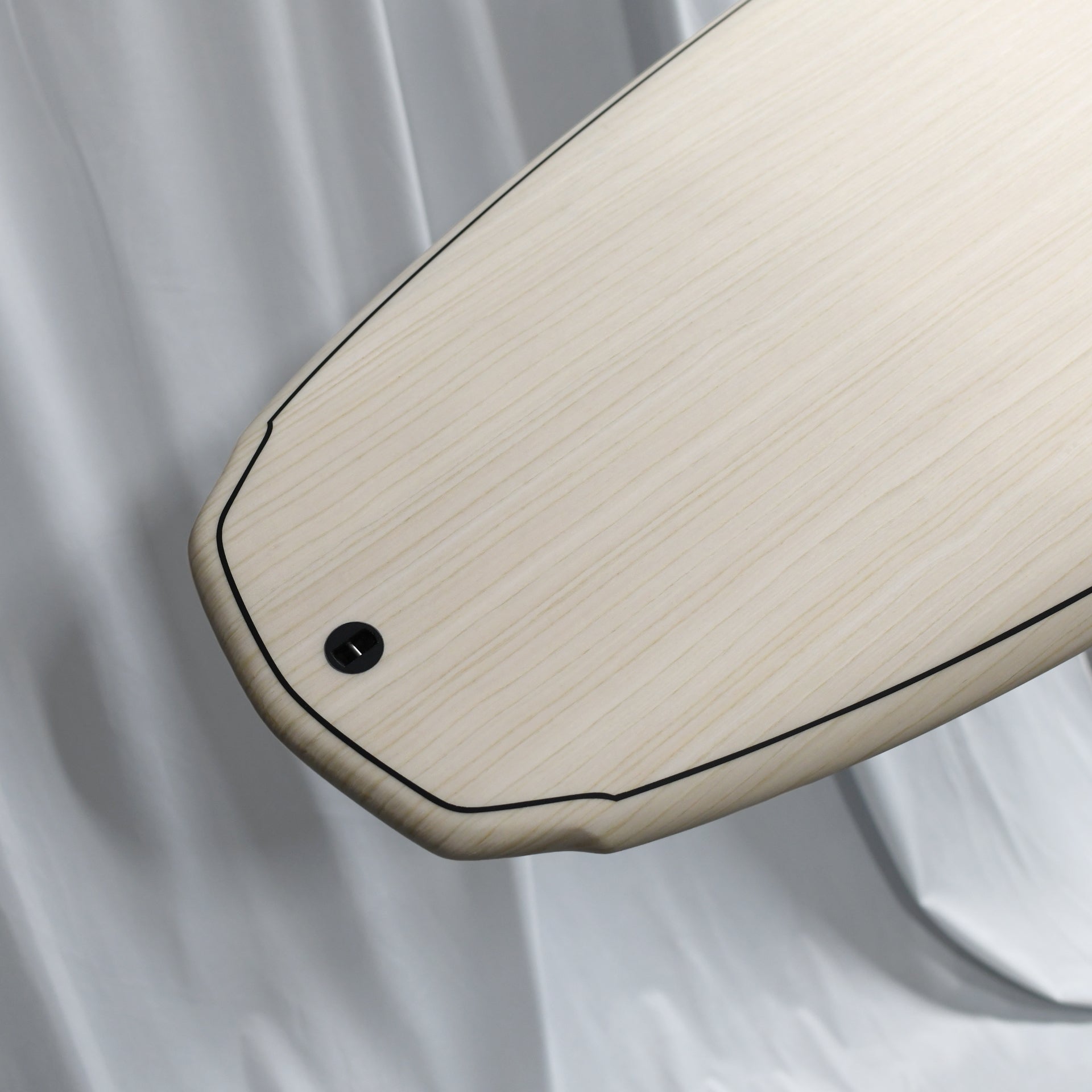 Aloha Black Panda 5F Ecoskin (Futures) Shortboard Surfboard with Pinstripe