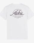 Aloha Custom Surfboards T-Shirt - Unisex Short Sleeve Tee - White - ManGo Surfing