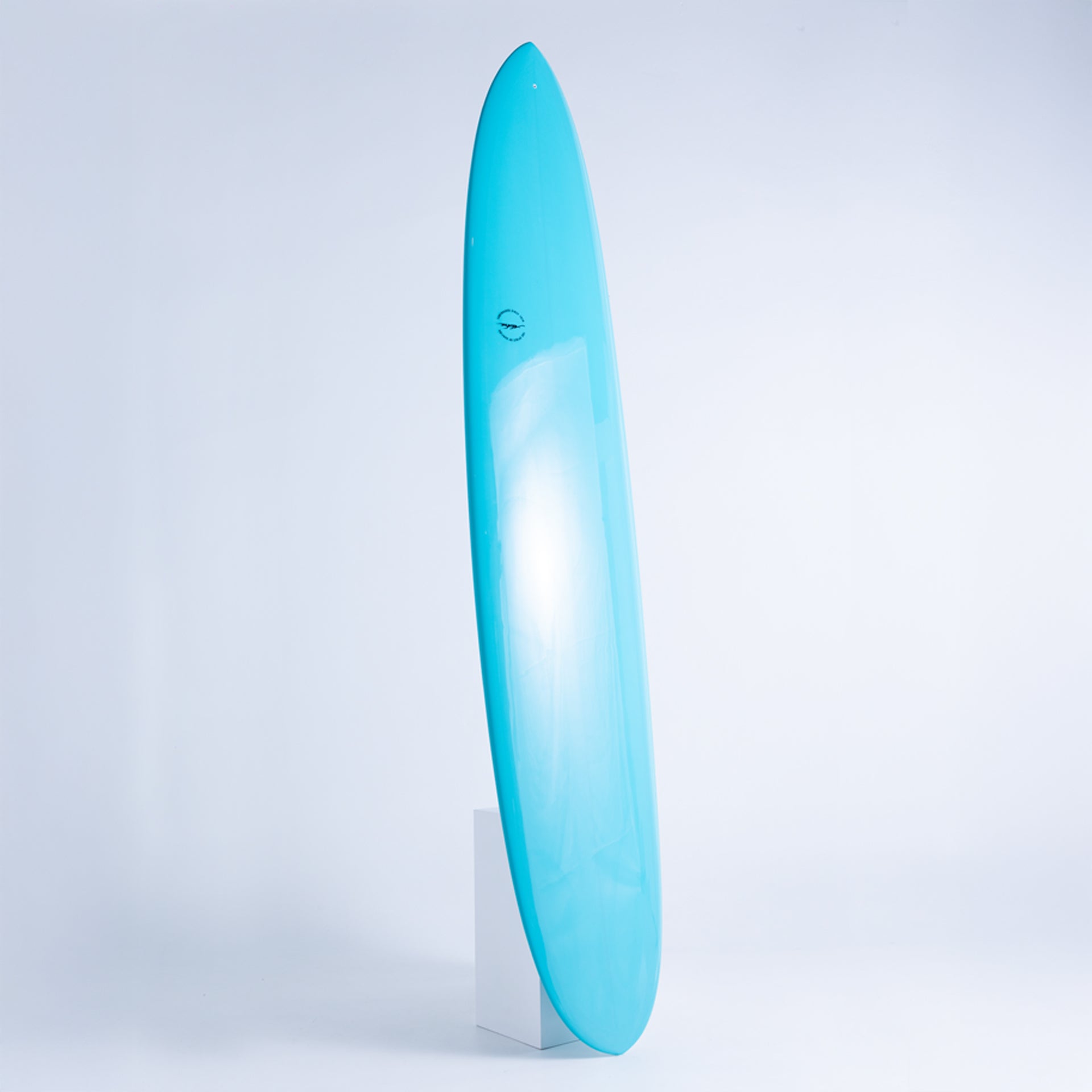 Aloha PinTail Noserider Longboard Tint &amp; Polish Surfboard - Aqua