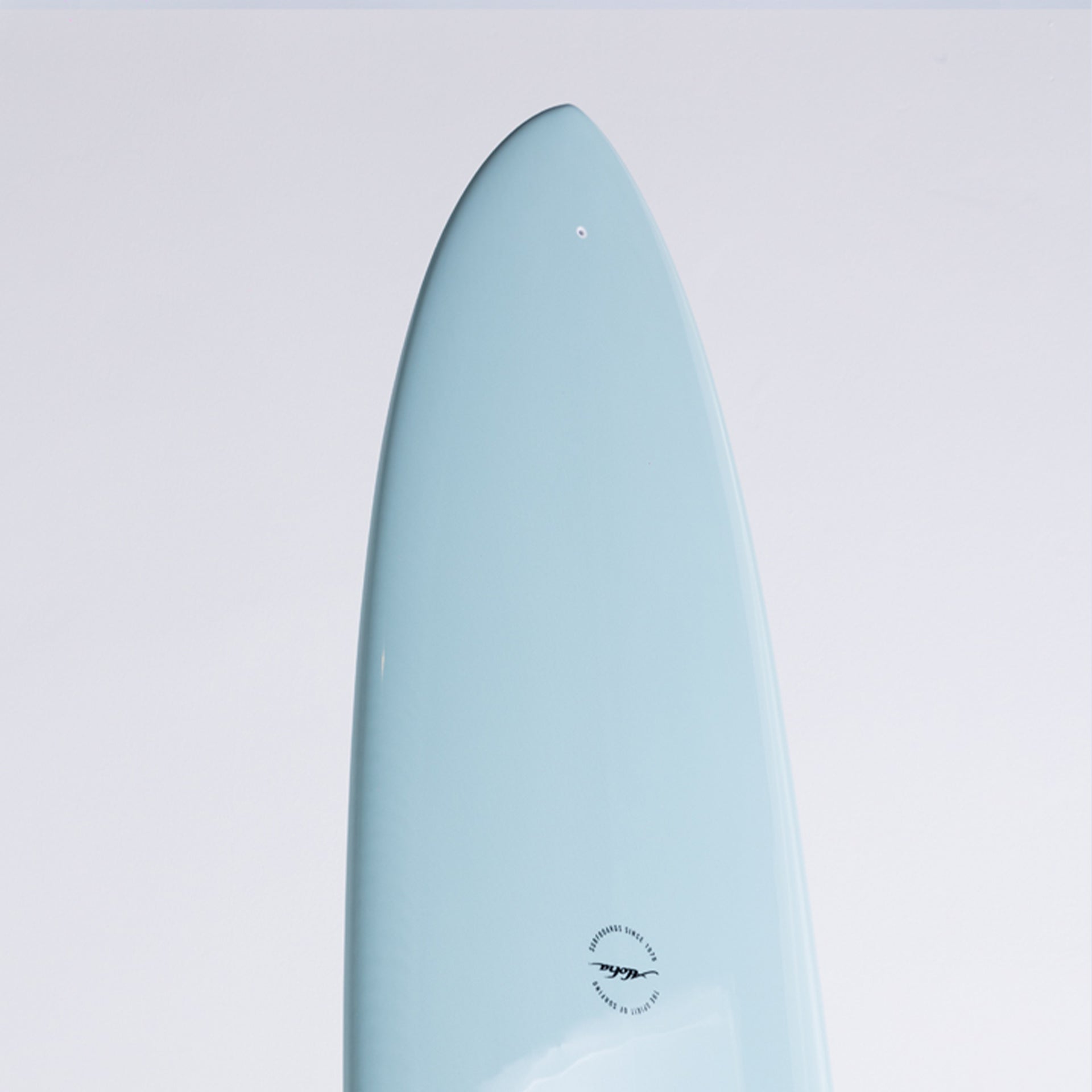 Aloha PinTail Noserider Longboard Tint &amp; Polish Surfboard - Eggshell - ManGo Surfing
