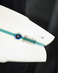 Aloha S Flyer 5F FCSII Shadow Force Surfboard - 6'6 - Clear/Aqua Stringer
