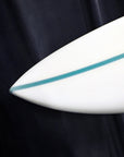 Aloha S Flyer 5F Future Shadow Force Surfboard - 6'6 - Clear/Aqua Stringer
